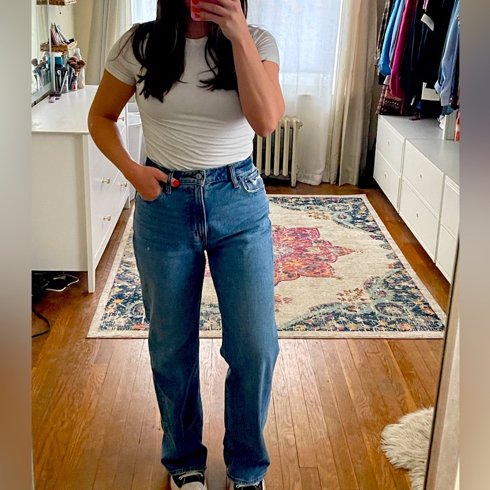 A&F Curve Love 90’s relaxed jeans